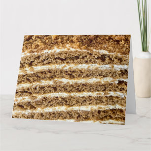 Medovik Honey Cake Abstract Card