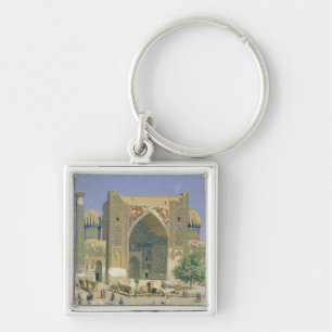 Medrasah Shir-Dhor at Registan place Keychain