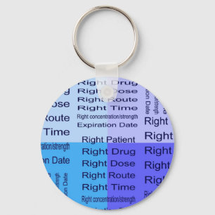 Meds 7 Rights Keychain