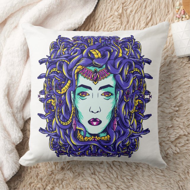 Medusa #01 throw pillow (Blanket)