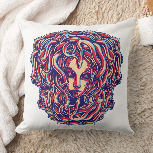 Medusa #02 throw pillow (Blanket)