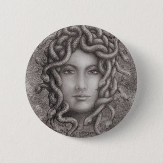 Medusa 2 Inch Round Button