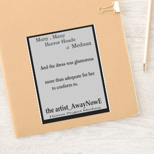 Medusa 4MMHeads Phrases 2025 Horror Book Awaynowe