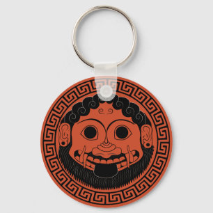 Medusa Apotropaic Ancient Greek Art Keychain