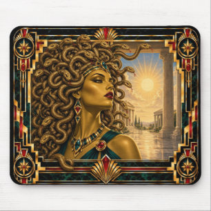 Medusa, Art Deco Mythical Mouse Pad