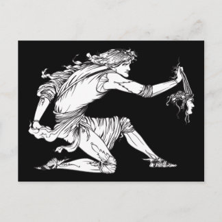 Medusa Aubrey Beardsley Postcard