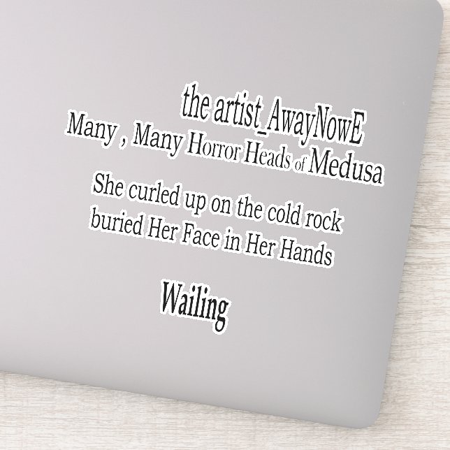 Medusa awaynowe Horror 3MMHead Bphrases Diecut 25 (Detail)