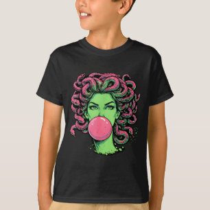 Medusa bubblegum greek mythological snake hair T-Shirt