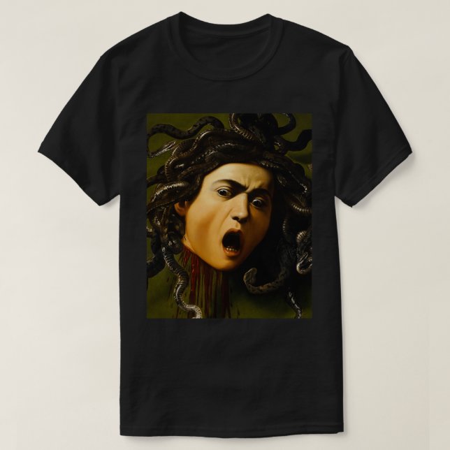 Medusa by Caravaggio Graphic  T-Shirt (Design Front)