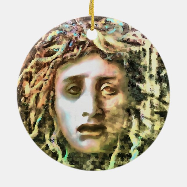 Medusa Ceramic Ornament (Back)