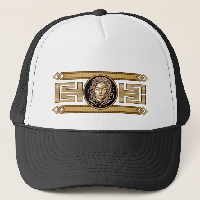 Medusa Eyes Trucker Hat (Front)