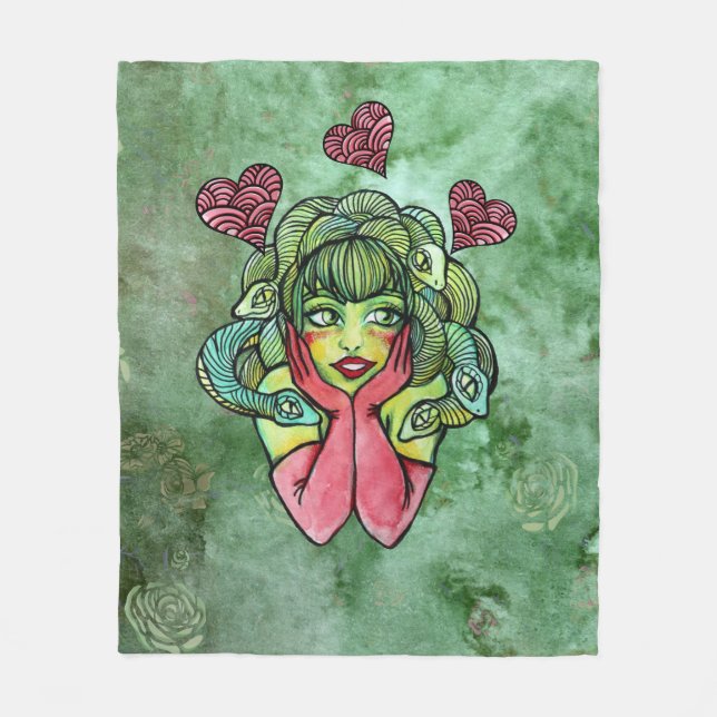 Medusa                                             fleece blanket (Front)