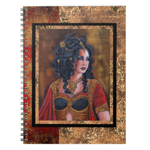Medusa goddess Snakes by Renee Lavoie Notebook