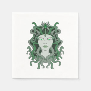 Medusa Gorgo Snake Gorgon Monster Greek Mythology Napkin