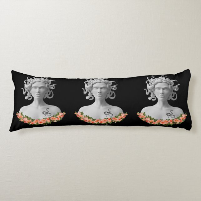 Medusa Gorgon Greek Mythology Body Pillow (Front)