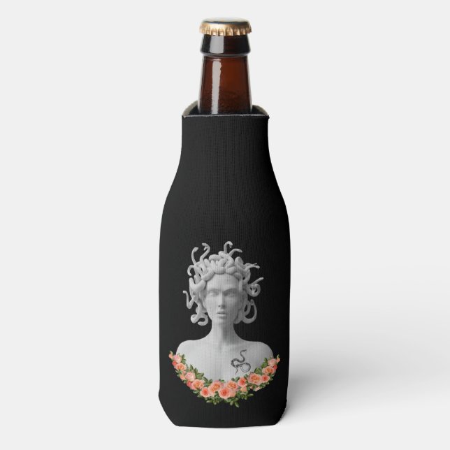 Medusa Gorgon Greek Mythology Bottle Cooler (Bottle Front)
