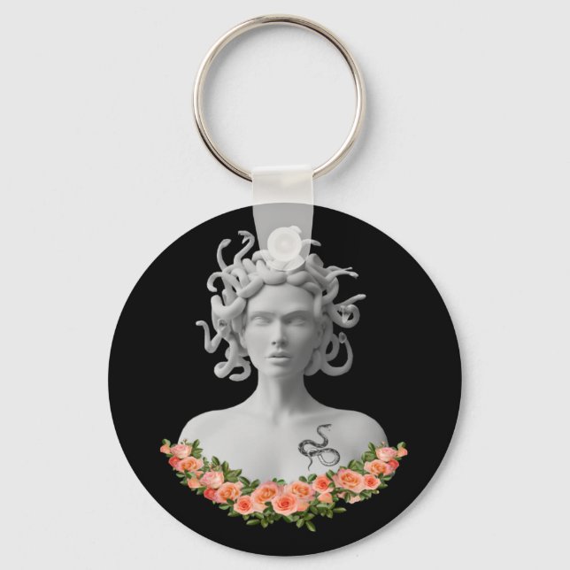 Medusa Gorgon Greek Mythology Keychain (Front)