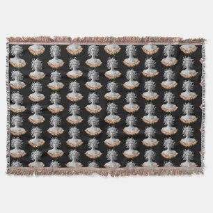 Medusa Gorgon Greek Mythology Throw Blanket