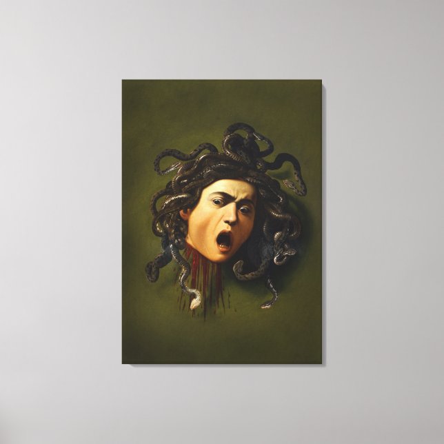 Medusa head Caravaggio painting art mythology canv Canvas Print (Front)