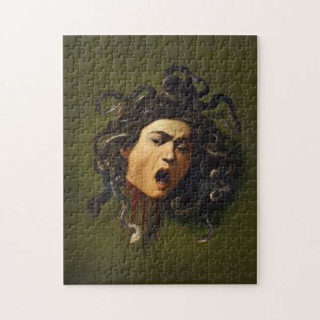 Medusa head Caravaggio painting art mythology canv Jigsaw Puzzle (Vertical)