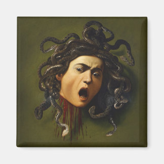 Medusa head Caravaggio painting art mythology canv Magnet