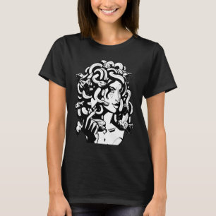 Medusa Head Snake Hair Greek Mythology Ancient Lov T-Shirt