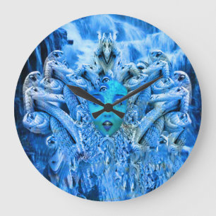 Medusa Metamorphosis Large Clock
