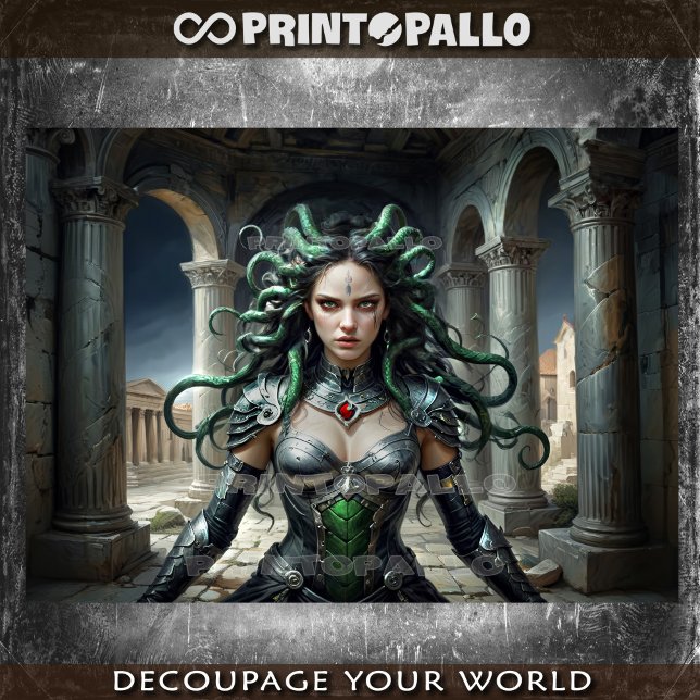 Medusa Myth: Time for Poseidon to pay his bill Tissue Paper (Creator Uploaded)