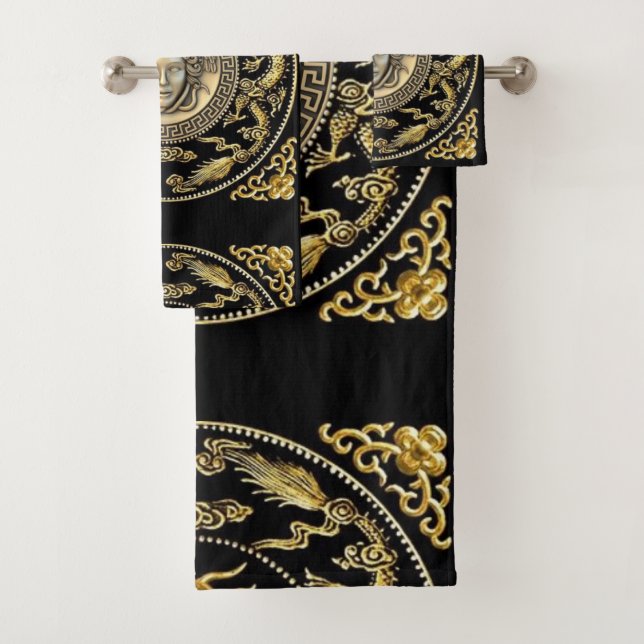 Medusa Oriental Bath Towel Set (Insitu)