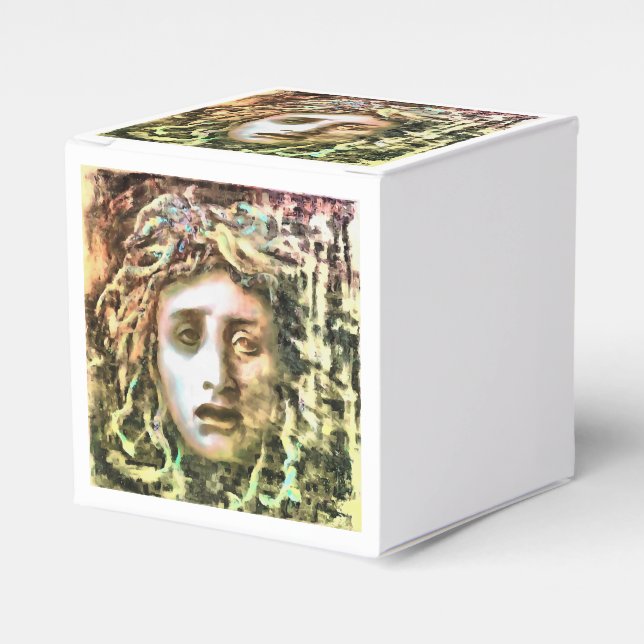 Medusa Portrait of a Gorgon Favor Box (Front Side)