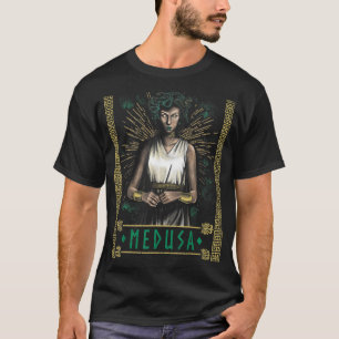 Medusa Snake Hair Tarot Card Greek Mythology Mytho T-Shirt