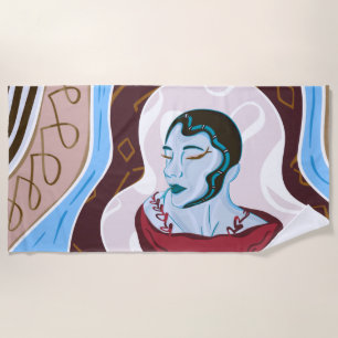Medusa Snake Lady - Half Lady Half Snake Beach Towel