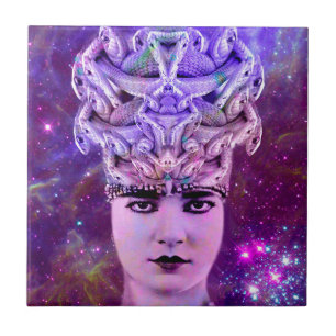 Medusa Snake Woman Tile