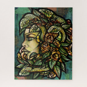 Medusa Snakes  Dart Board Jigsaw Puzzle