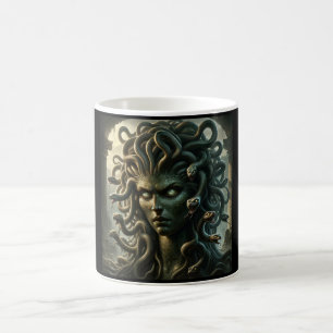 Medusa Stare of Death Head of Snakes Coffee Mug