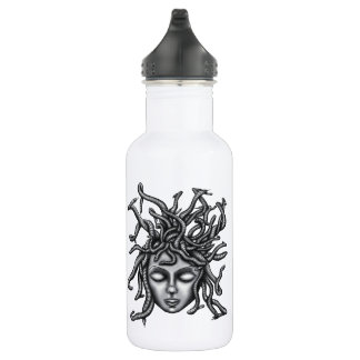 Medusa Statue, Greek Sculpture, Mythology 532 Ml Water Bottle