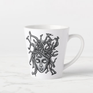 Medusa Statue, Greek Sculpture, Mythology Latte Mug