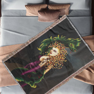 Medusa Throw Blanket