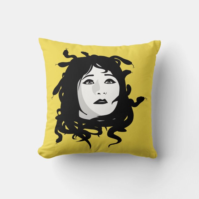 Medusa Throw Pillow (Front)