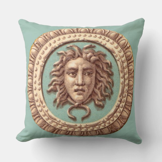 Medusa Throw Pillow (Front)