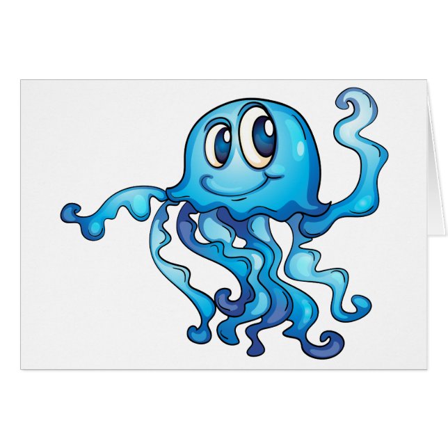 Méduses sur le blanc (Devant horizontal)