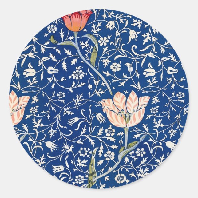 Medway Pattern (1885) By William Morris Classic Round Sticker (Front)