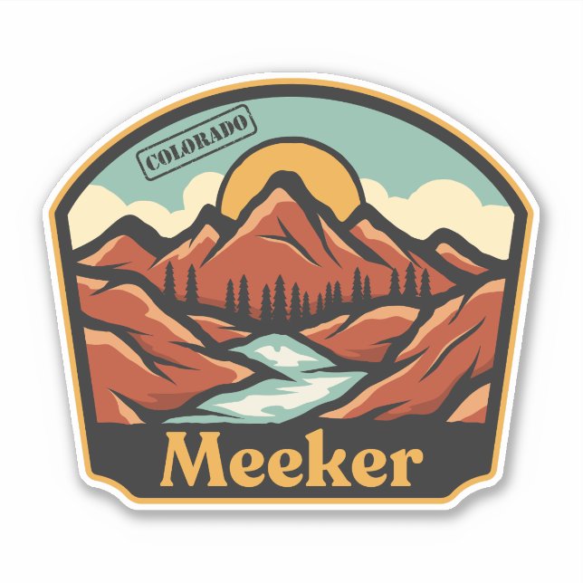 Meeker, Colorado Sticker (Front)