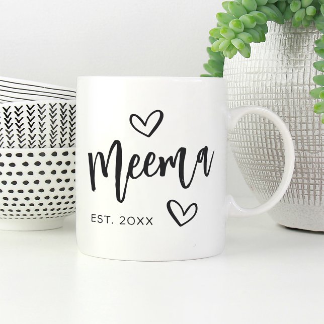 Meema Year Established Grandma Coffee Mug (Creator Uploaded)