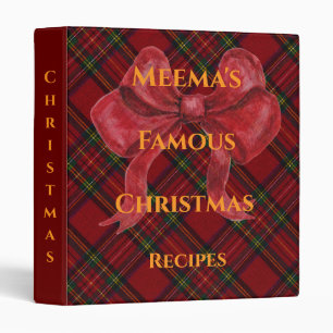 Meema's Christmas Recipe Keepsake Binder