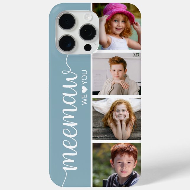 Meemaw 4 Photo Case-Mate iPhone Case (Back)