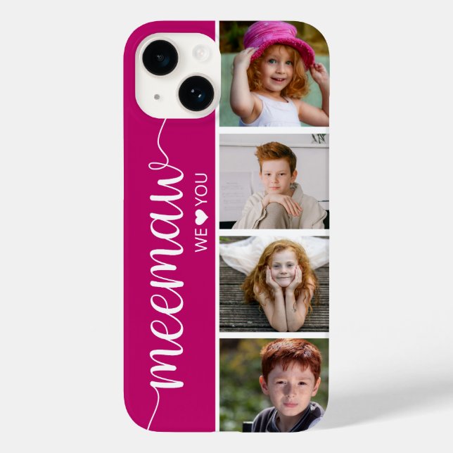 Meemaw 4 Photo Case-Mate iPhone Case (Back)