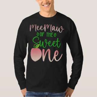 Meemaw Of The Birthday One Peach 1st Summer Fruit T-Shirt