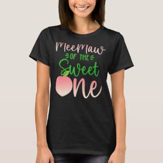 Meemaw Of The Birthday One Peach 1st Summer Fruit T-Shirt