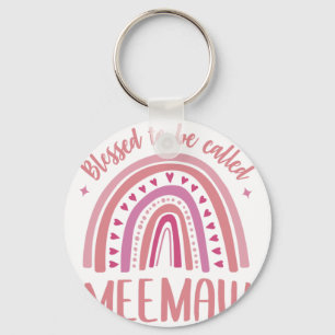Meemaw S For Grandma Women Mothers Day Blessed Mee Keychain